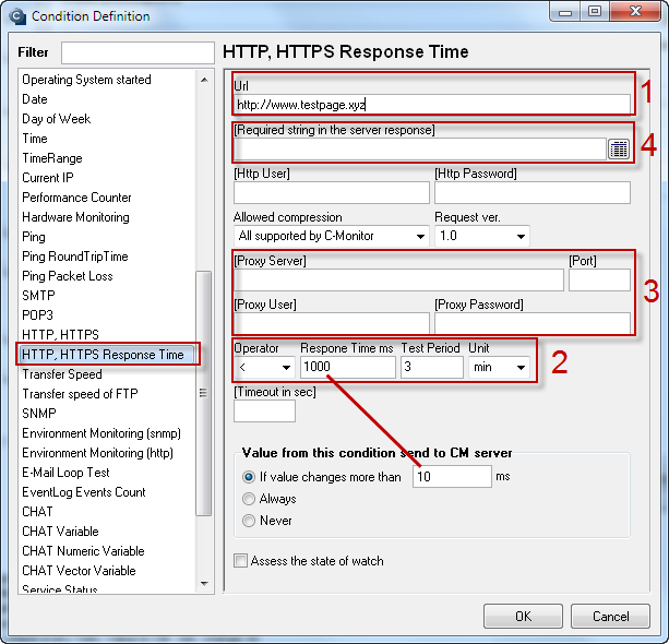 Image: HTTP, HTTPS response time
